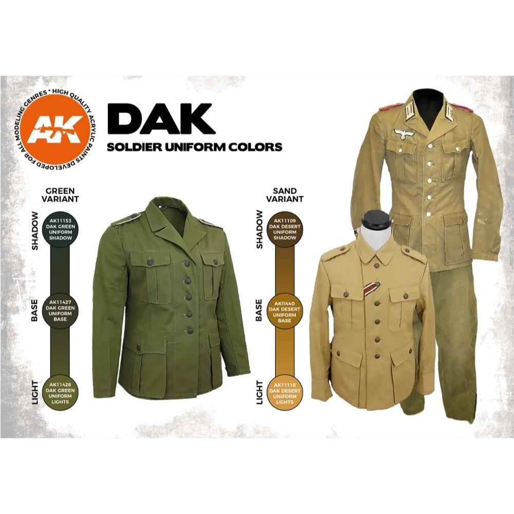 AK Interactive AK11628 Dak Soldier Uniform Colours 3rd Generation
