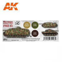 AK Interactive AK11664 German Standard 44-45 Combo Acrylic Paint Set 3rd Generation
