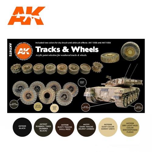 AK Interactive AK11672 Tracks and Wheels Colours 3rd Generation