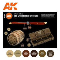 AK Interactive 11673 Old and Weathered Wood Volume 1