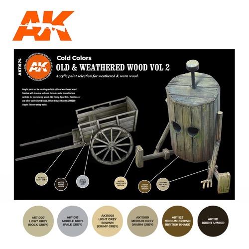 AK Interactive 11674 Old and Weathered Wood Volume 2