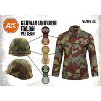 AK Interactive AK11681 WWII German Italian Camouflage Acrylic Paint Set 3rd Generation