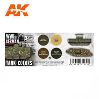 AK Interactive AK11686 WWI German Tank Colors Acrylic Paint Set 3rd Generation