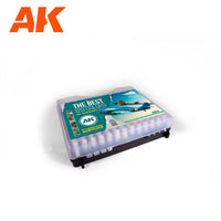 AK Interactive 11706 Briefcase 120 Aircraft Colours Acrylic Paint Set (3rd Generation)