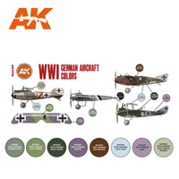 AK Interactive 11710 WWI German Aircraft Colour Set 3rd Generation