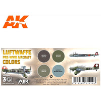 AK Interactive 11715 Luftwaffe Pre WWII Aircraft Colour Set 3rd Generation