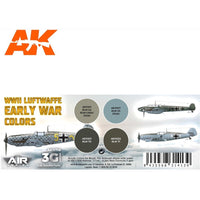 AK Interactive 11716 WWII Luftwaffe Early War Aircraft Colour Set 3rd Generation