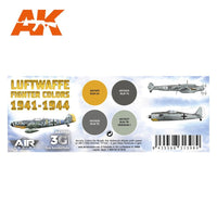 AK Interactive 11720 Luftwaffe Fighter 1941-1944 Aircraft Colour Set 3rd Generation