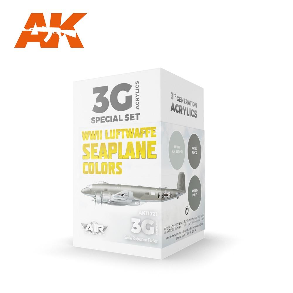 AK Interactive 11721 WWII Luftwaffe Seaplane Aircraft Colour Set 3rd Generation