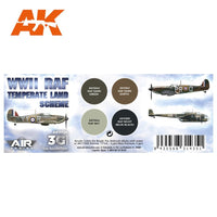 AK Interactive 11724 WWII RAF Temperate Land Scheme Aircraft Colour Set 3rd Generation
