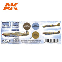 AK Interactive 11726 WWII RAF Desert Aircraft Colour Set 3rd Generation