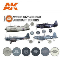 AK Interactive 11729 WWII US Navy And USMC Aircraft Colour Set 3rd Generation