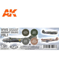 AK Interactive 11732 WWII USAAF Aircraft Vol.1 Aircraft Colour Set 3rd Generation