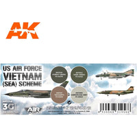 AK Interactive 11748 USAF Vietnam SEA Scheme Aircraft Colour Set 3rd Generation