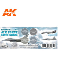 AK Interactive 11753 Modern Hellenic Air Force Ghost Scheme Aircraft Colour Set 3rd Generation