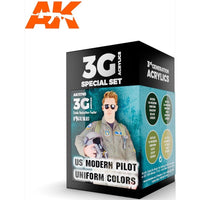 AK Interactive 11761 US Modern Pilot Uniform Colour Set 3rd Generation