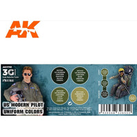 AK Interactive 11761 US Modern Pilot Uniform Colour Set 3rd Generation