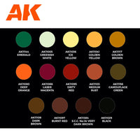 AK 11777 Signature Set Sergio Vilches 14 Acrylic Paints with Figure Starter Set (3rd Generation)
