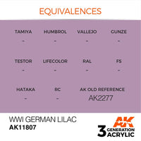 AK Interactive AK11807 Air Series WWI German Lilac Acrylic Paint 17ml 3rd Generation