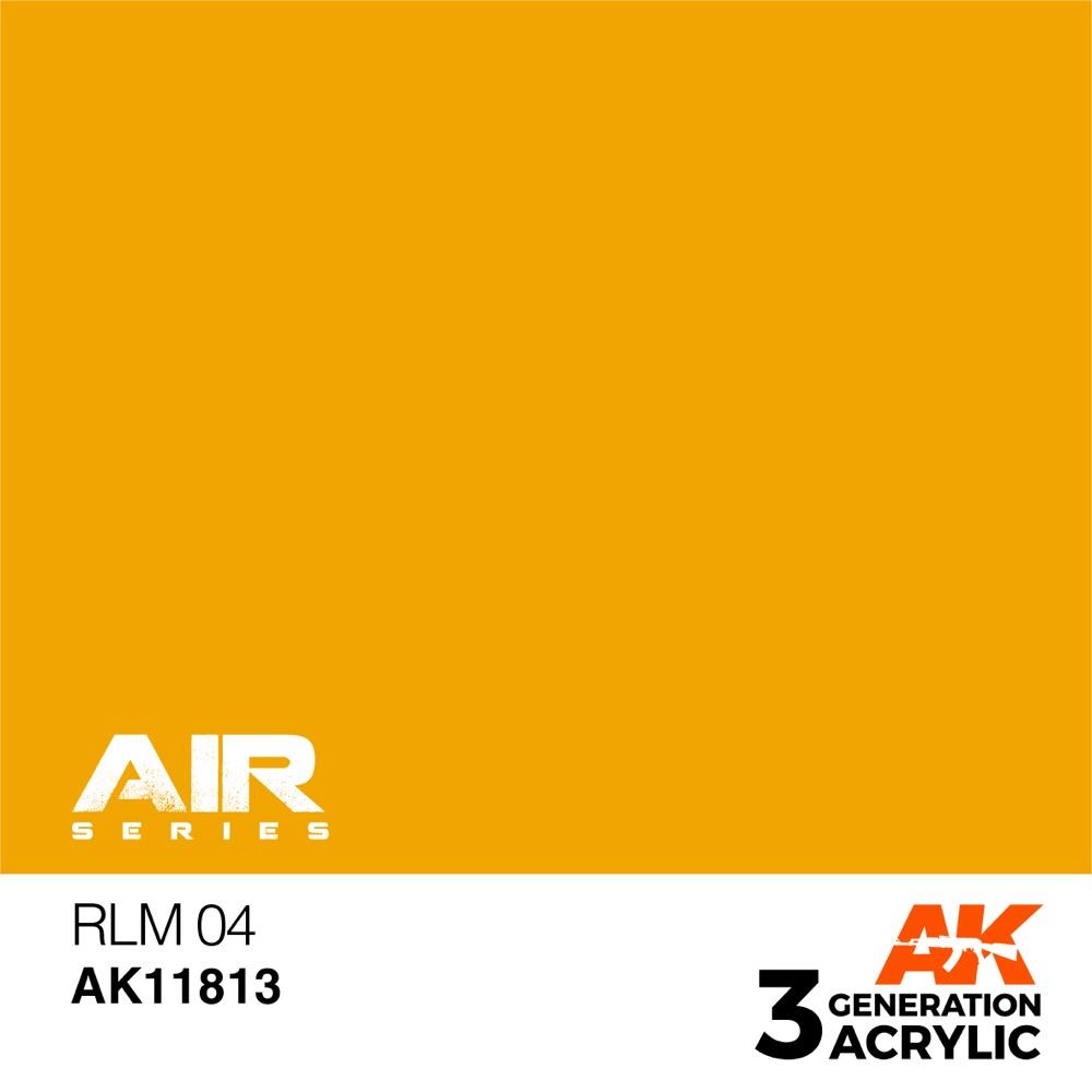 AK Interactive AK11813 Air Series RLM 04 Acrylic Paint 17ml 3rd Generation