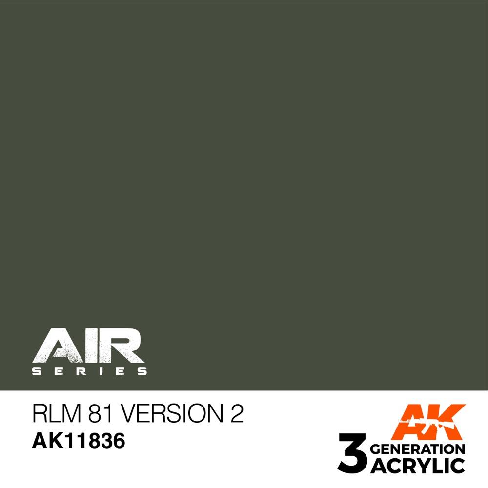 AK Interactive AK11836 Air Series RLM 81 Version 2 Acrylic Paint 17ml 3rd Generation
