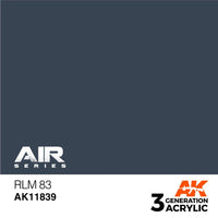 AK Interactive AK11839 Air Series RLM 83 Acrylic Paint 17ml 3rd Generation
