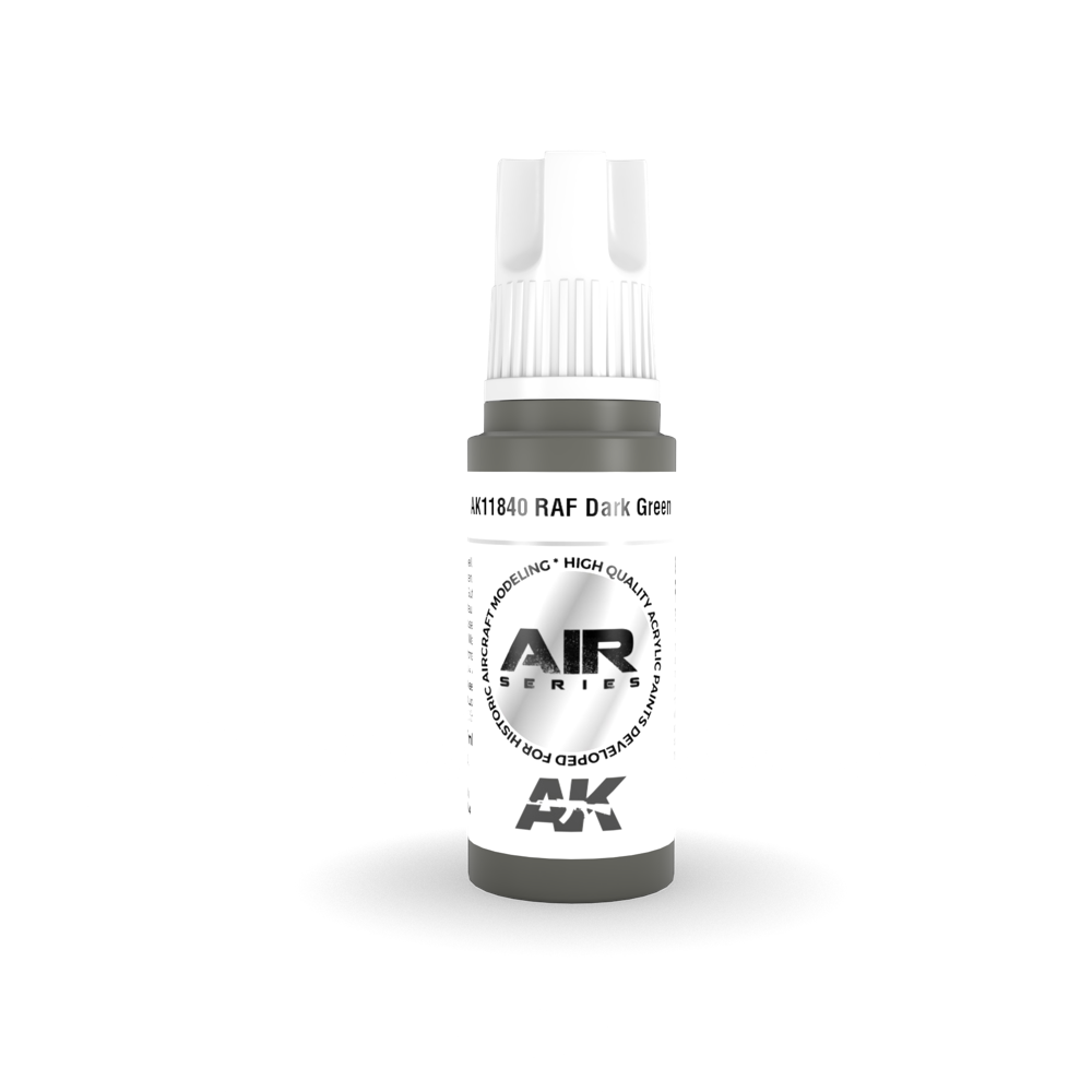 AK Interactive AK11840 Air Series RAF Dark Green Acrylic Paint 17ml 3rd Generation