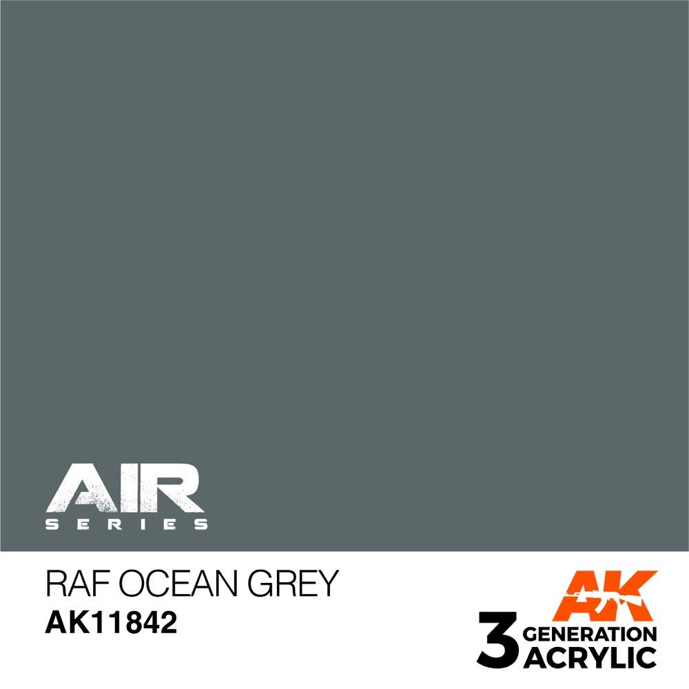 AK Interactive AK11842 Air Series RAF Ocean Grey Acrylic Paint 17ml 3rd Generation