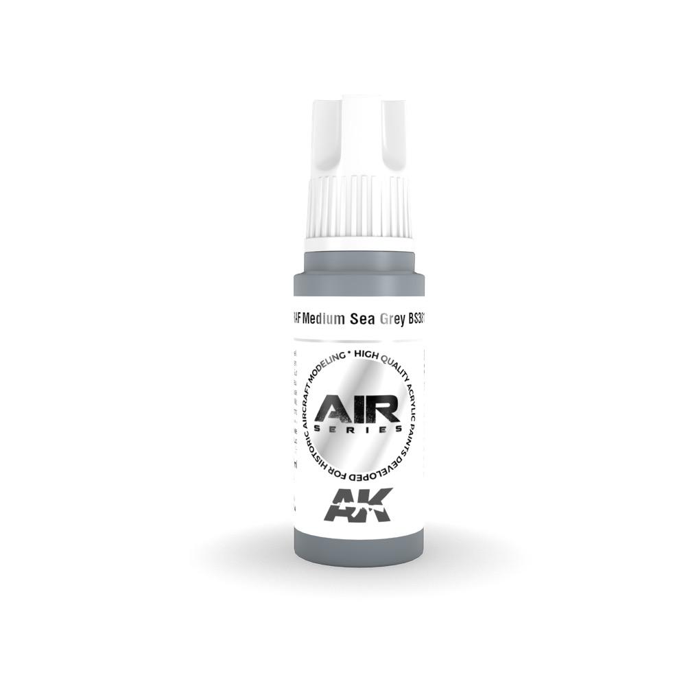 AK Interactive AK11843 Air Series RAF Medium Sea Grey BS381C/637 Acrylic Paint 17ml (3rd Generation)