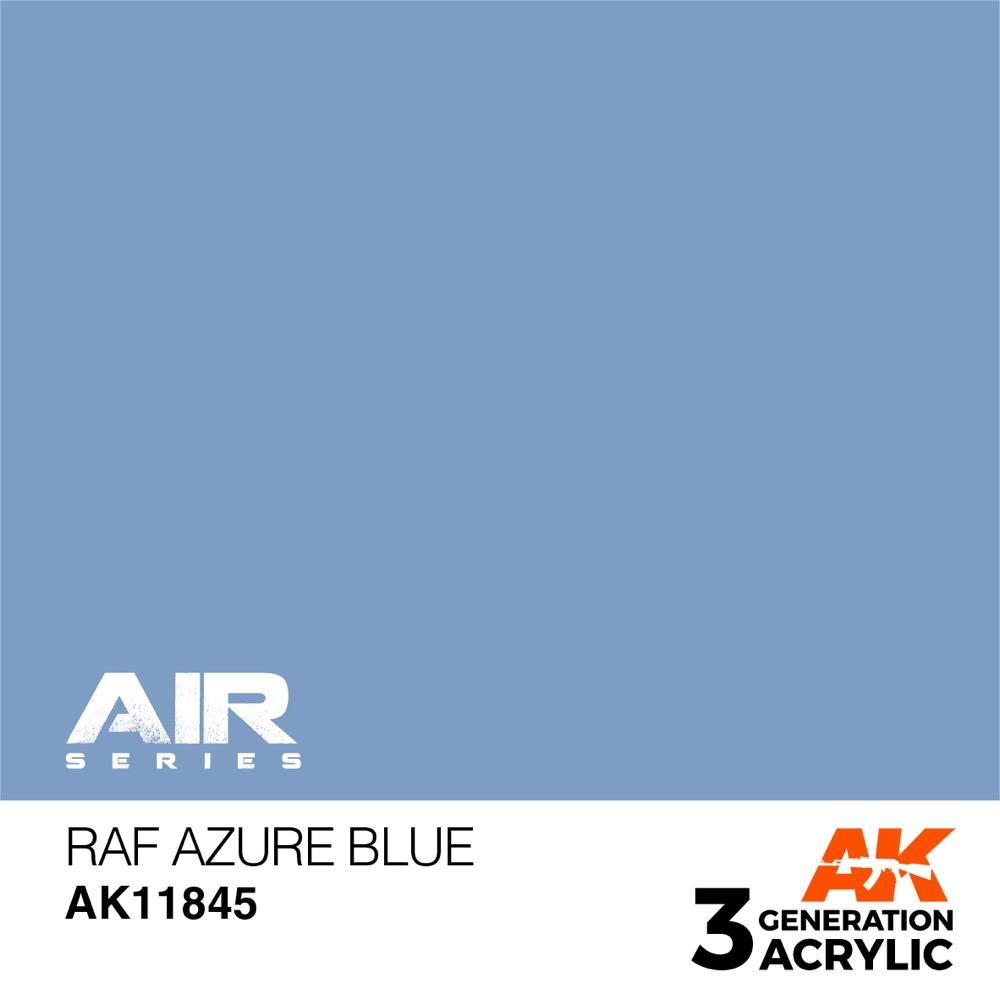 AK Interactive AK11845 Air Series RAF Azure Blue Acrylic Paint 17ml (3rd Generation)