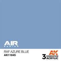 AK Interactive AK11845 Air Series RAF Azure Blue Acrylic Paint 17ml (3rd Generation)