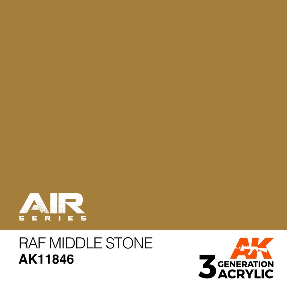AK Interactive AK11846 Air Series RAF Middle Stone Acrylic Paint 17ml 3rd Generation