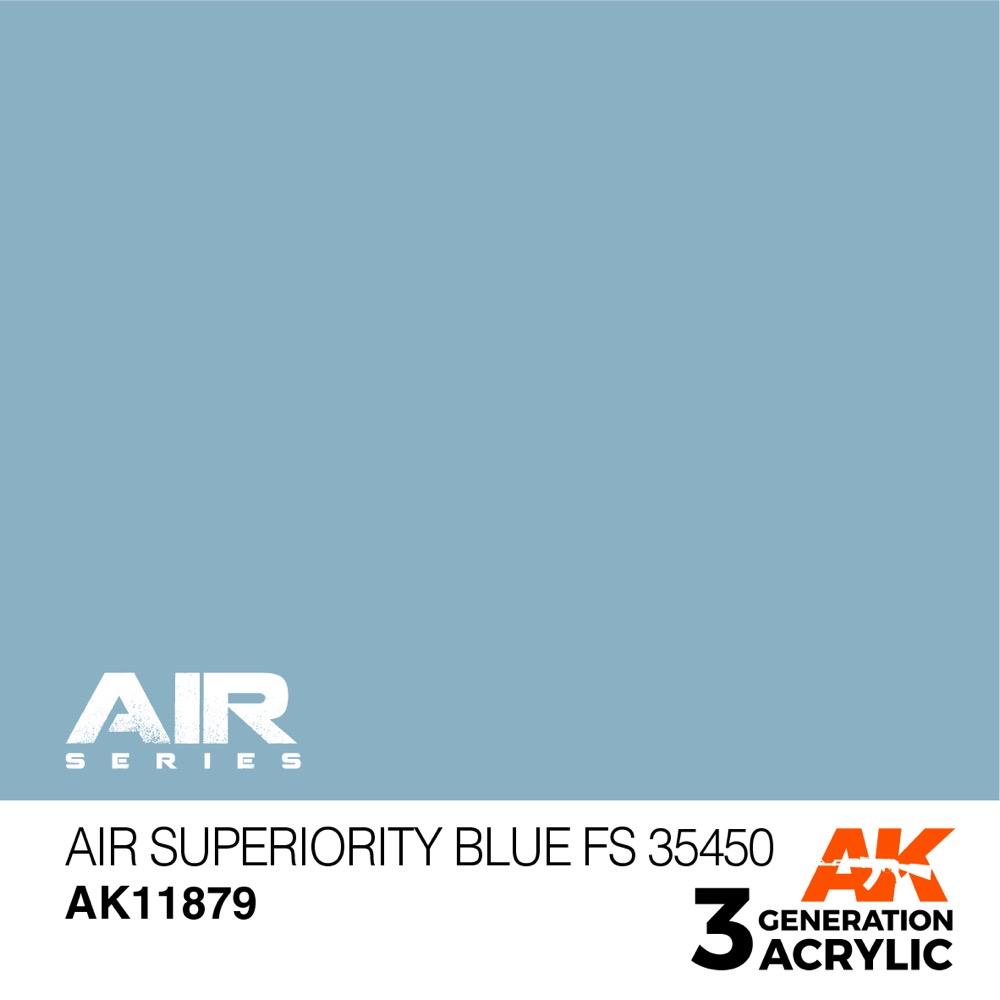 AK Interactive AK11879 Air Superiority Blue FS 35450 Acrylic Paint 17ml 3rd Generation