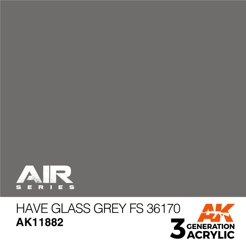 AK Interactive AK11882 Air Series Have Glass Grey FS 36170 Acrylic Paint 17ml 3rd Generation