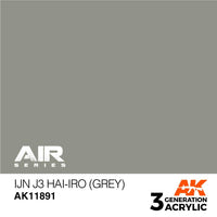 AK Interactive AK11891 Air Series IJN J3 Hai-iro Grey Acrylic Paint 17ml 3rd Generation