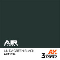 AK Interactive AK11894 Air Series IJN D2 Green Black Acrylic Paint 17ml 3rd Generation