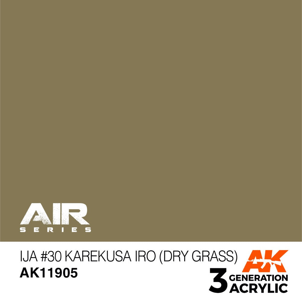 AK Interactive AK11905 Air Series IJA No.30 Karekusa iro Dry Grass Acrylic Paint 17ml 3rd Generation