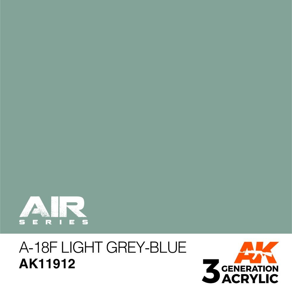 AK Interactive AK11912 Air Series A-18f Light Grey-Blue Acrylic Paint 17ml 3rd Generation