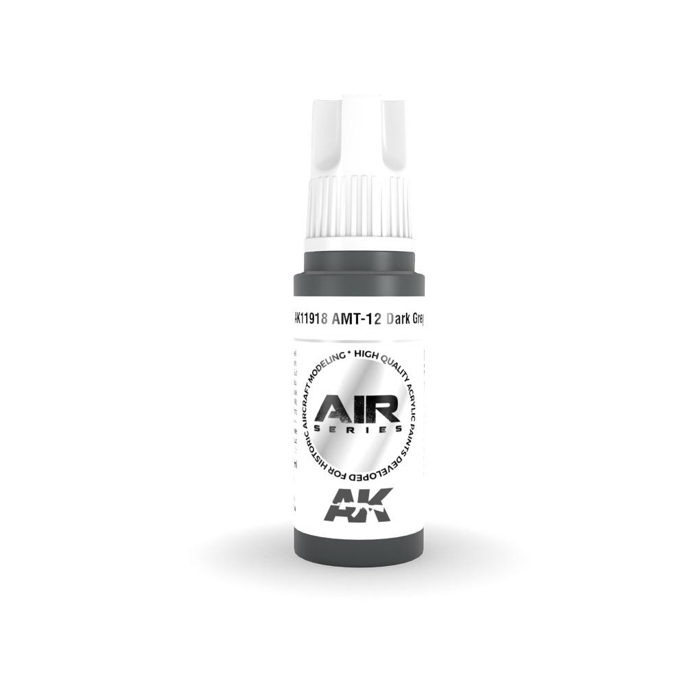 AK Interactive AK11918 AMT-12 Dark Grey Acrylic Paint 17ml 3rd Generation