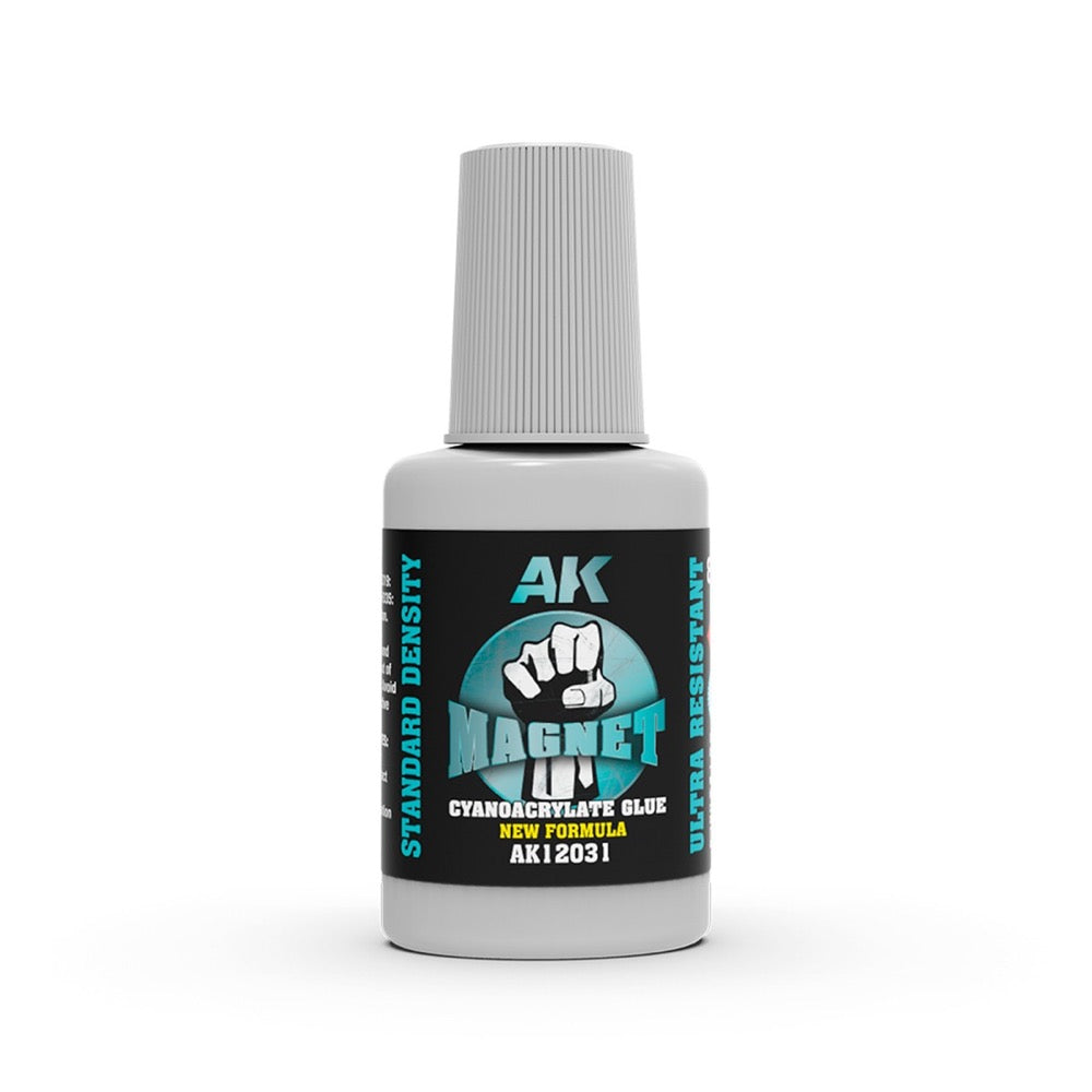 AK Interactive CA Glue Magnet 8g Standard Density Cyanoacrylate with Brush