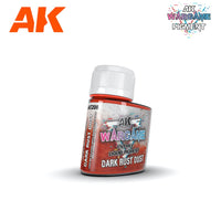 AK Interactive AK1208 Dark Rust Dust Enamel Liquid Pigment 35ml