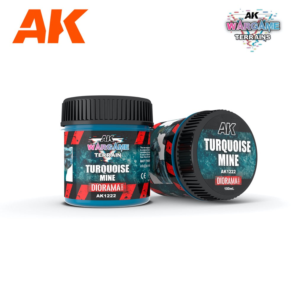 AK Interactive AK1222 Turquoise Mine Enamel Liquid Pigment 100ml
