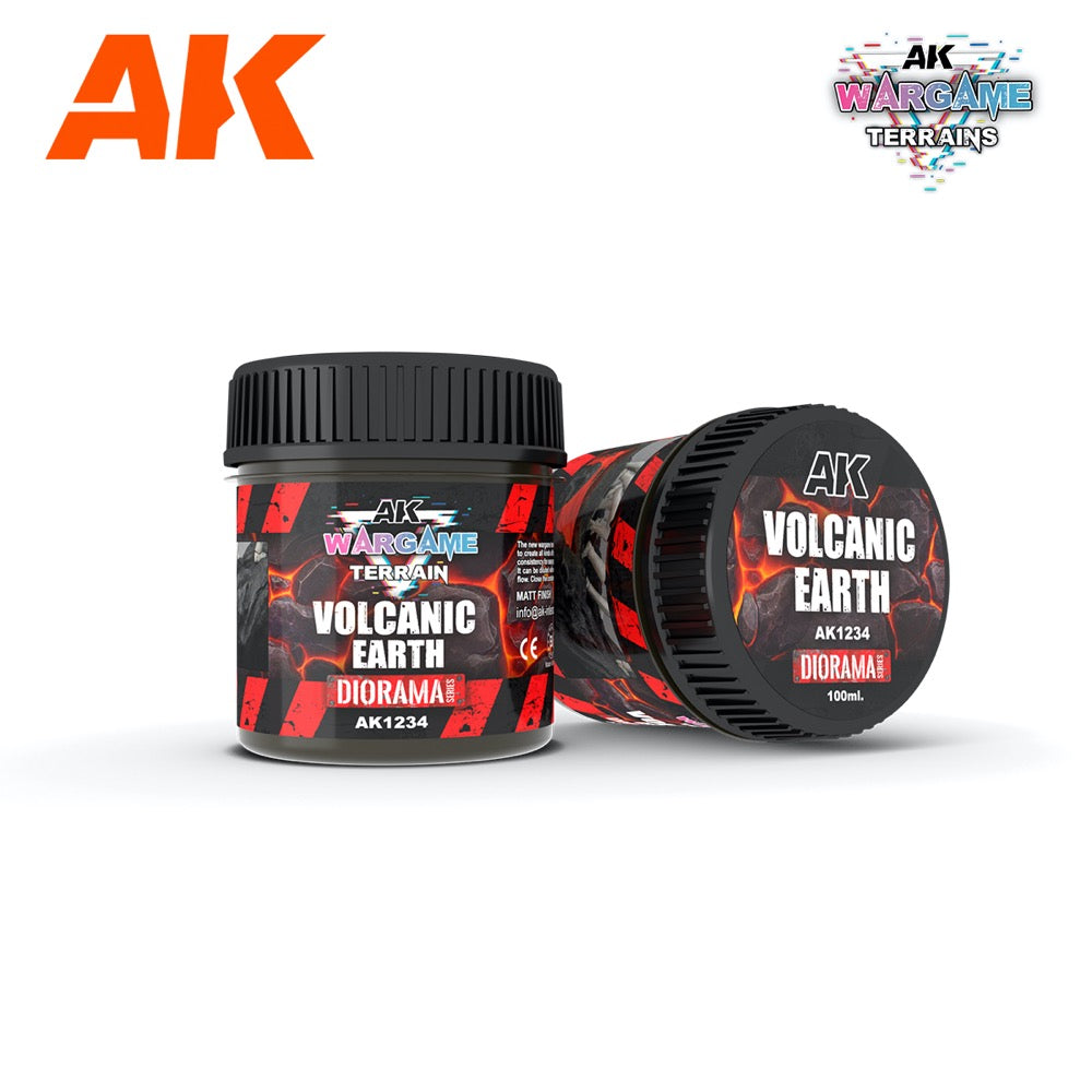 AK Interactive AK1234 Volcanic Earth Enamel Liquid Pigment 100ml
