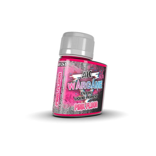 AK Interactive 1241 Wargame Pink Fluor Enamel Liquid Pigment 35ml