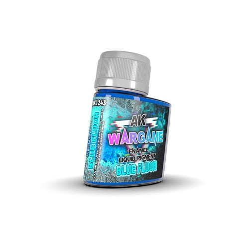 AK Interactive 1243 Wargame Blue Fluor Enamel Liquid Pigment 35ml