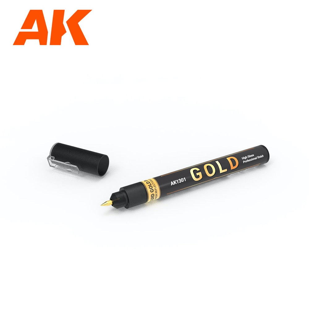 AK Interactive 1300 Metallic Markers 4 Colour Set