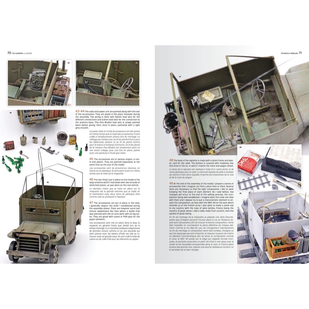 AK Interactive AK130004 Technicals Modeling Modern Light Vehicles From 1950s and Beyond English and French By Max Lemaire
