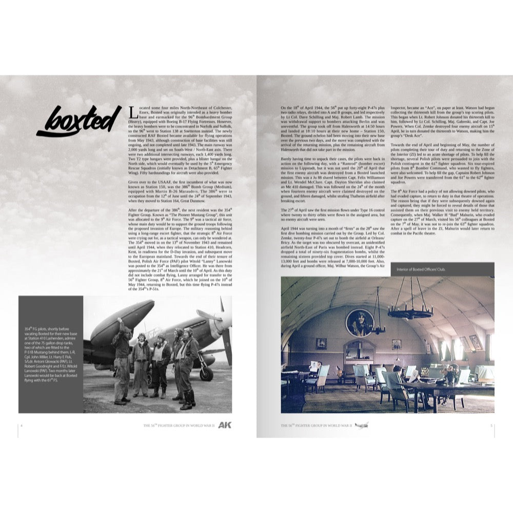 Ak Interactive 130005 The 56TH Fighter Group in World War II 18TH April 1944 TO V-E Day and Beyond includes Decal Sheet