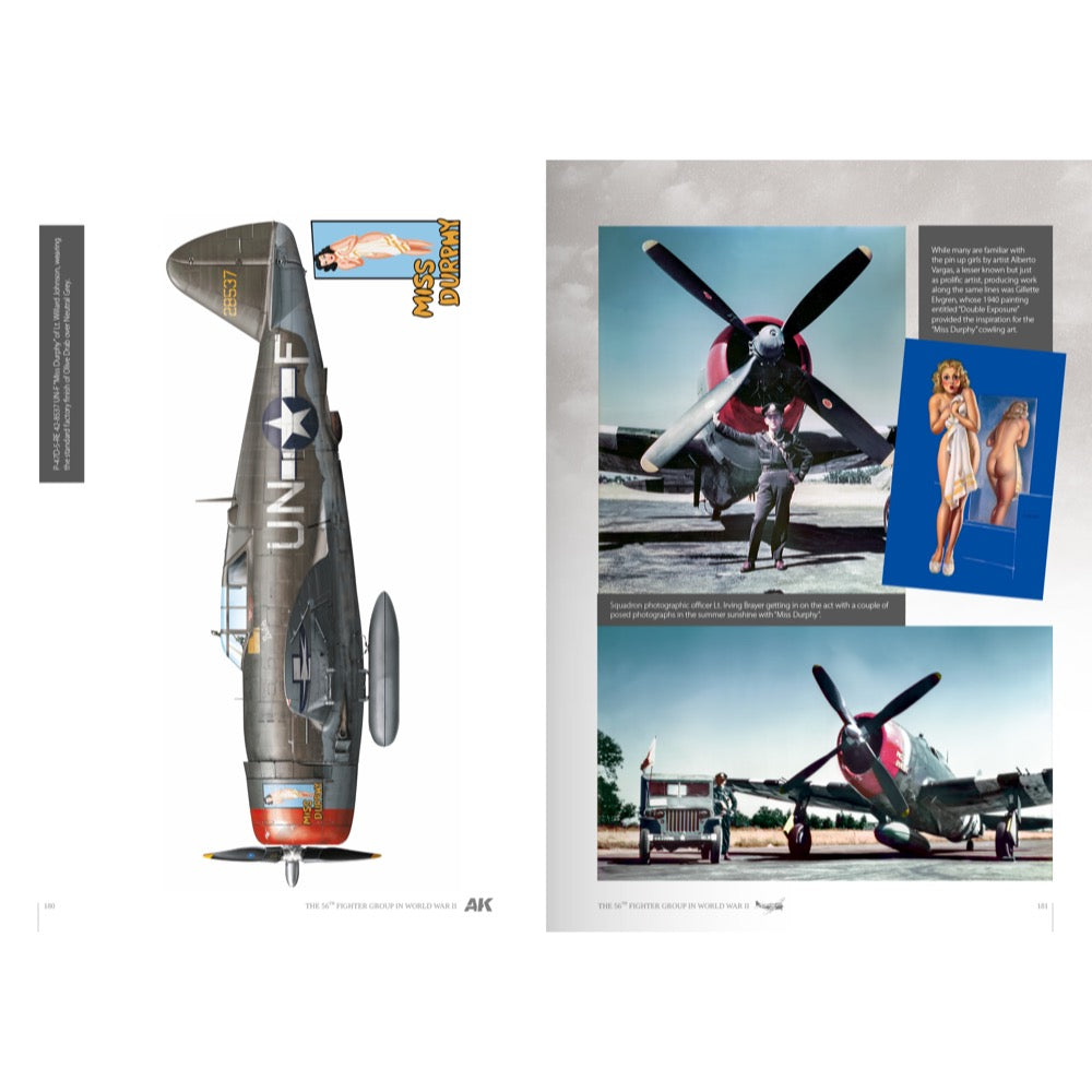 Ak Interactive 130005 The 56TH Fighter Group in World War II 18TH April 1944 TO V-E Day and Beyond includes Decal Sheet