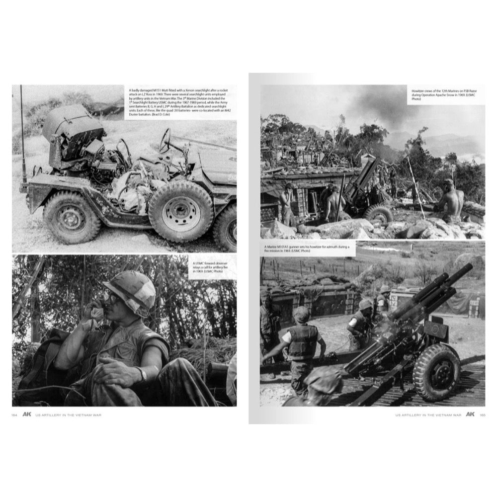 AK Interactive 130007 Book American Artillery In Vietnam Vol.2 English